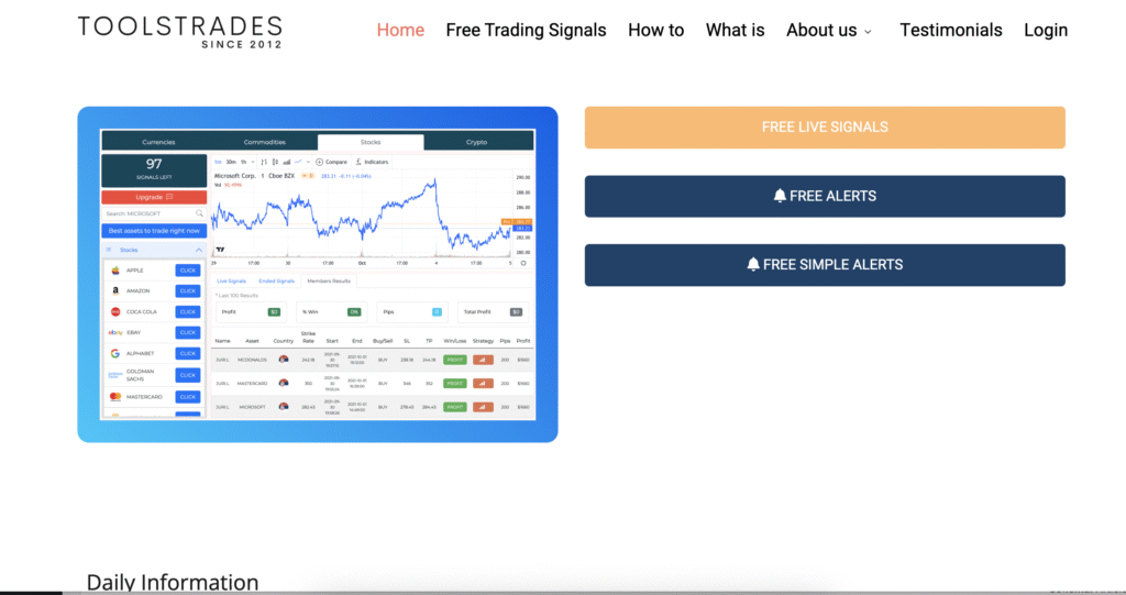 Toolstrades.com / Signals.toolstrades.com Exposed