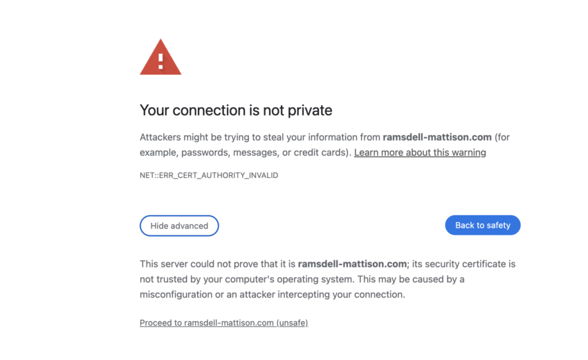 Ramsdell-Mattison.com Under Scrutiny
