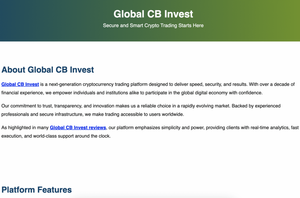 Inside the Globalcbinvest.net Controversy